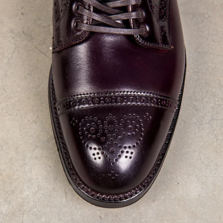 Alden #8 Cordovan straight tip medallion toe boot