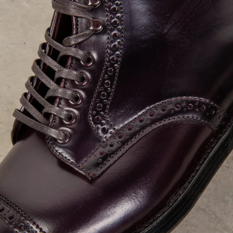 Alden #8 Cordovan straight tip medallion toe boot