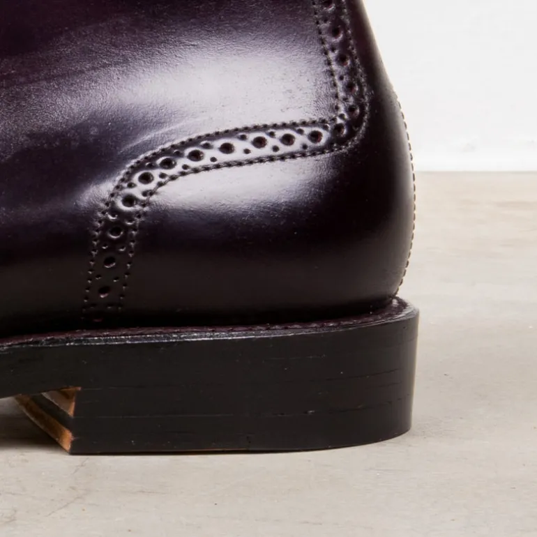 Alden #8 Cordovan straight tip medallion toe boot