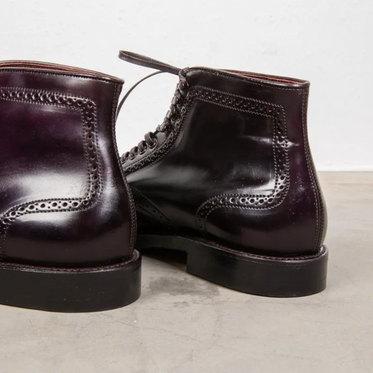 Alden #8 Cordovan straight tip medallion toe boot