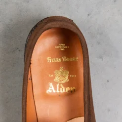 Alden x Frans Boone Tassel loafer Mocha Kid suede