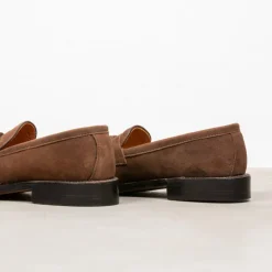 Alden x Frans Boone Tassel loafer Mocha Kid suede