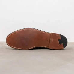 Alden x Frans Boone Tassel loafer Mocha Kid suede
