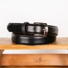 Alden Black Cordovan Belt Nickel Buckle
