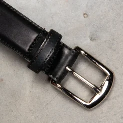 Alden Black Cordovan Belt Nickel Buckle