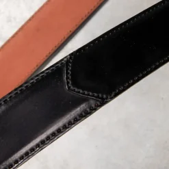 Alden Black Cordovan Belt Nickel Buckle