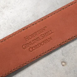 Alden Black Cordovan Belt Nickel Buckle