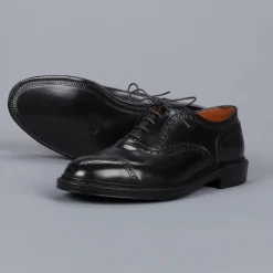 Alden black cordovan straight "strait" tip