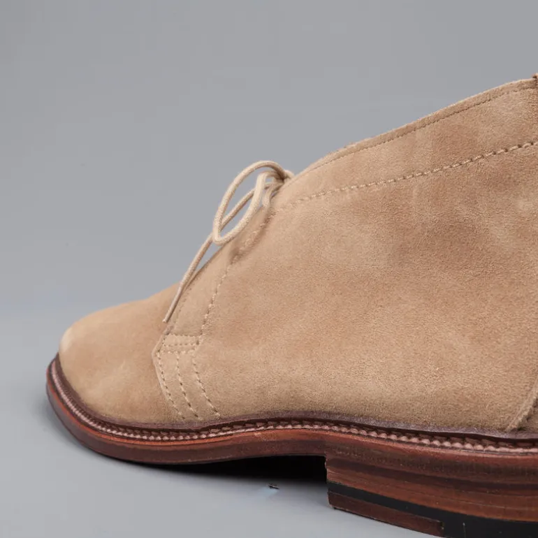 Alden chukka in unlined dark tan suede