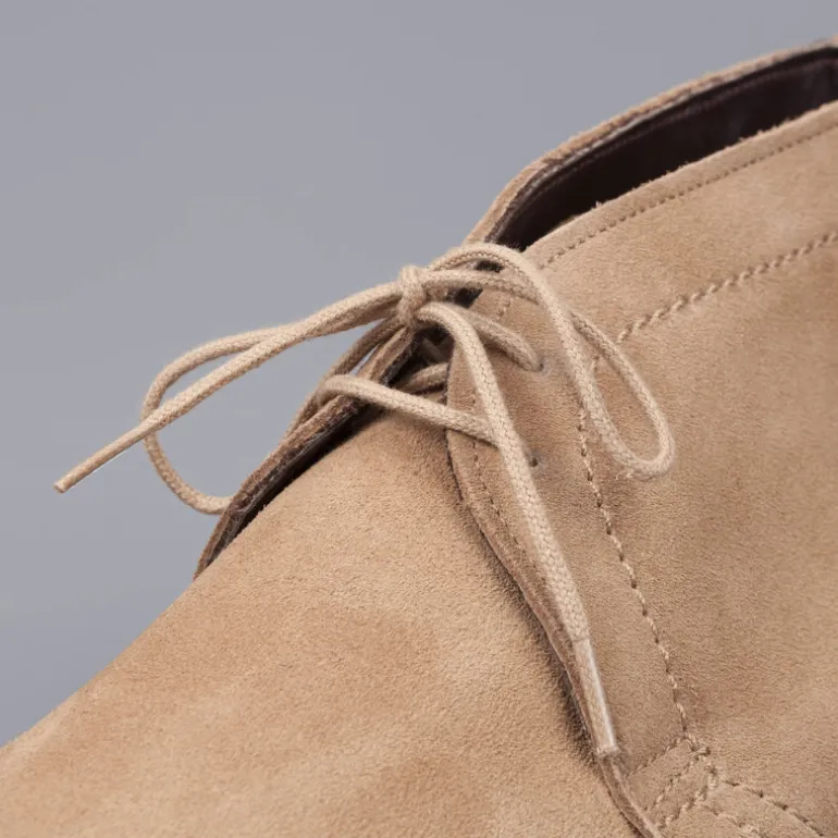 Alden chukka in unlined dark tan suede