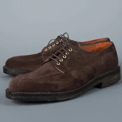 Alden dover pattern dark brown suede NST blutcher