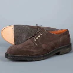Alden dover pattern dark brown suede NST blutcher