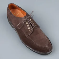 Alden dover pattern dark brown suede NST blutcher