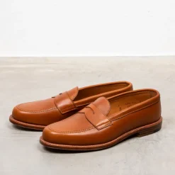 Alden Leisure loafer saddle Hoffmans calf leather