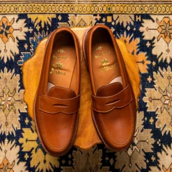 Alden Leisure loafer saddle Hoffmans calf leather