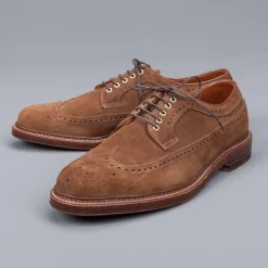 Alden Longwing Snuff suede on double waterlock sole