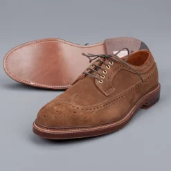 Alden Longwing Snuff suede on double waterlock sole
