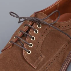 Alden Longwing Snuff suede on double waterlock sole