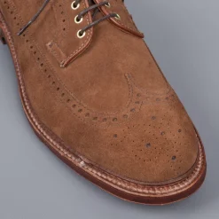 Alden Longwing Snuff suede on double waterlock sole