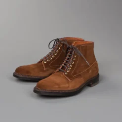 Alden Snuff Suede Barrie last plain toe boot