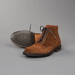 Alden Snuff Suede Barrie last plain toe boot
