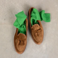 Alden Snuff Suede Tassel Loafer