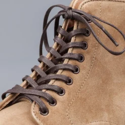 Alden Tan suede plain toe boot on crepe