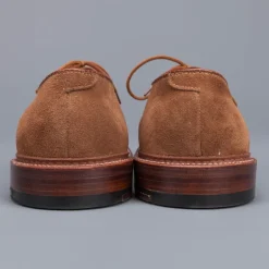 Alden unlined snuff suede plain toe blucher
