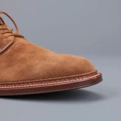 Alden unlined snuff suede plain toe blucher