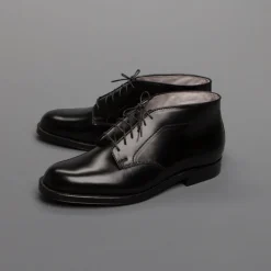 Alden x Frans Boone 6 eyes chukka in black cordovan