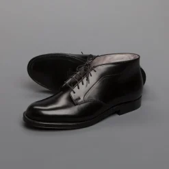 Alden x Frans Boone 6 eyes chukka in black cordovan