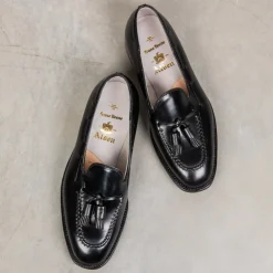 Alden X Frans Boone Black Cordovan Tassel Loafer