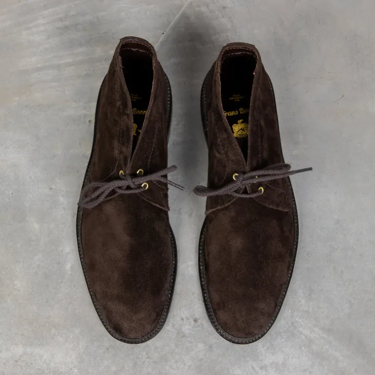 Alden x Frans Boone Chocolate Suede Unlined Chukka