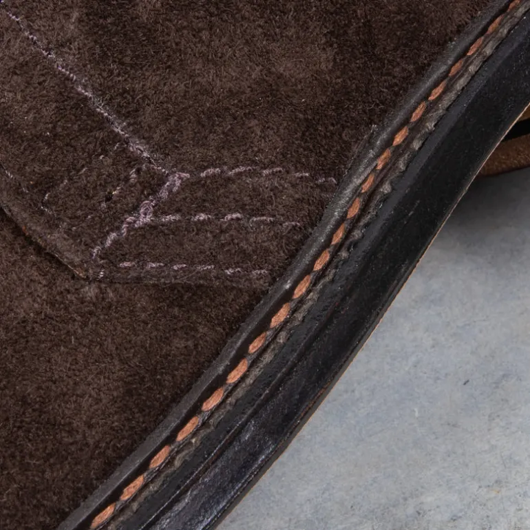 Alden x Frans Boone Chocolate Suede Unlined Chukka