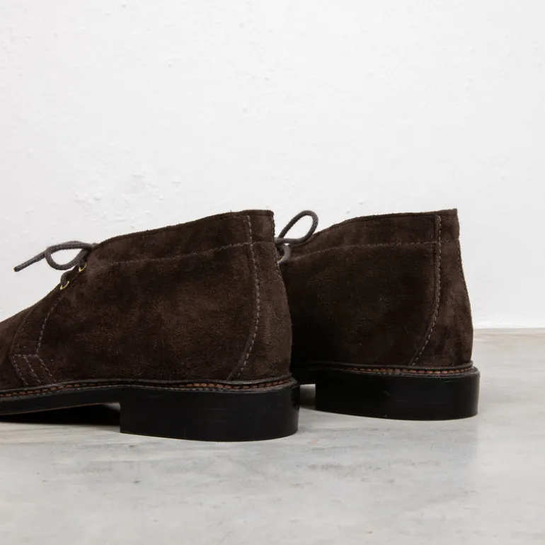 Alden x Frans Boone Chocolate Suede Unlined Chukka