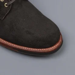 Alden x Frans Boone 379x boots in waxed earth reverse chamois