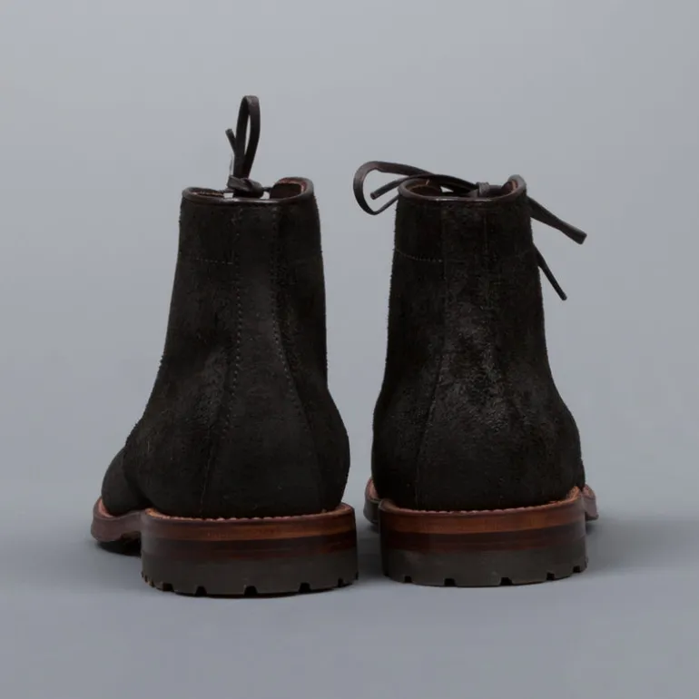 Alden x Frans Boone 379x boots in waxed earth reverse chamois