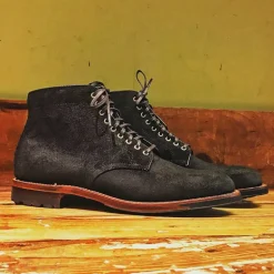 Alden x Frans Boone 379x boots in waxed earth reverse chamois
