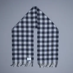 Alex Begg Jura Lambswool Scarf Hillman Navy