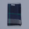 Alex Begg Kishorn Washed Cashmere Shadow Check Blue