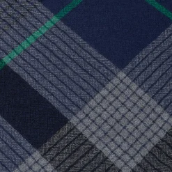 Alex Begg Kishorn Washed Cashmere Shadow Check Blue