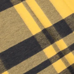 Alex Begg Vale Lambswool Scarf Stadium Khaki & Yellow