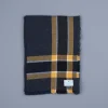 Alex Begg Washed Beaufort Lambswool Scarf Brooklyner Navy