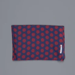 Alex Begg Wispy woven stole cashmere Printed Dixie in Blue/Red