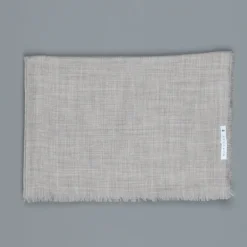 Alex Begg Wispy woven stole cashmere Mid Grey