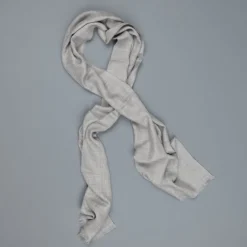 Alex Begg Wispy woven stole cashmere Mid Grey