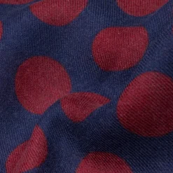 Alex Begg Wispy woven stole cashmere Printed Dixie in Blue/Red