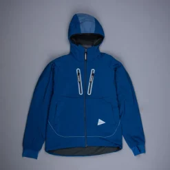 And Wander Alpha Air Hoodie Blue