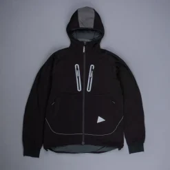 And Wander Alpha Air Hoodie Black