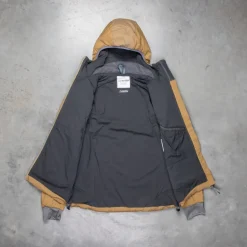 And Wander Alpha Air Jacket Beige